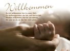 Klappkarte Willkommen